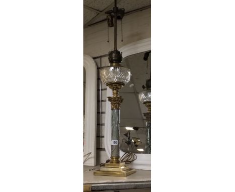 CORINTHIAN COLUMN OIL LAMP