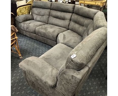 SCS - ENDURANCE ALEXANDER 3 SEATER CORNER SOFA - SLATE GREY