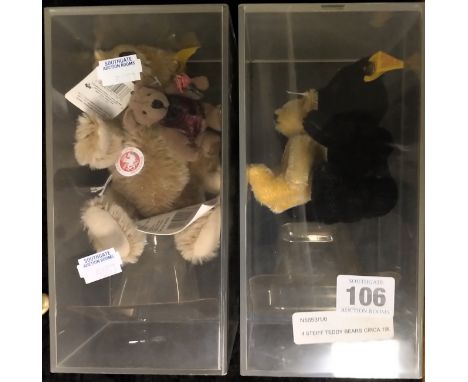 4 STEIFF TEDDY BEARS CIRCA 1997