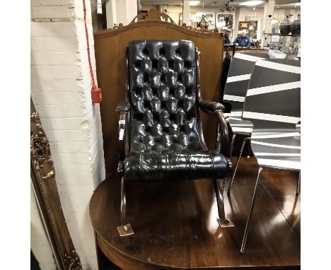 CHESTERFIELD BUTTON BACK ARMCHAIR
