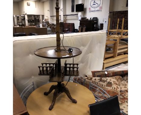 REVOLVING GALLERY TABLE STANDARD LAMP VANLEIGH FURNITURE
