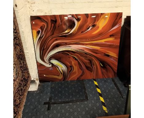 CONTEMPORY GLASS WALL ART