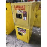 Securall and Justrite Benchtop Flammable Liquids Cabinets