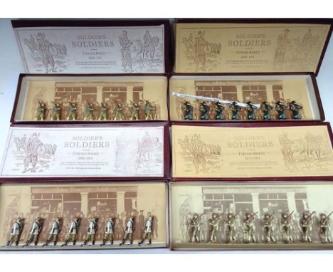 John Tunstill's Soldiers Soldiers, Austro-Hungarian Infantry with Colour Bearer, Russian Infantry (two sets), French Colonial