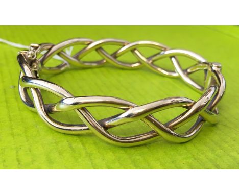 9CT GOLD ENTWINED BANGLE 24.5G APPROX