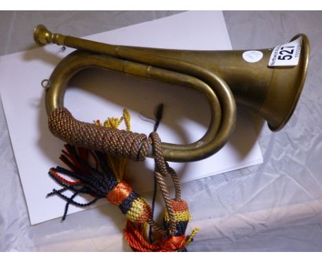Old bugle with original cord and tassles