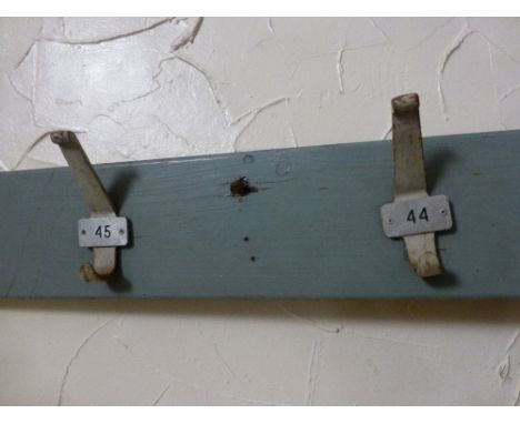 Vintage school coat rack, W ~ 165cm