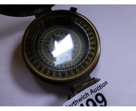 Brass Prismatic compass