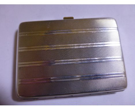 Ladies Danish engine turned cigarette case