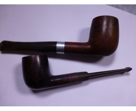 Two vintage briar pipes