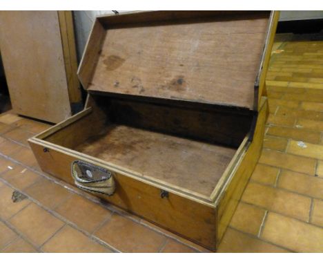 Vintage tool chest and pasting table