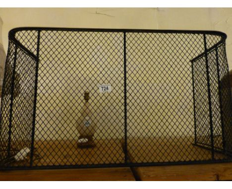 Brass fireguard 