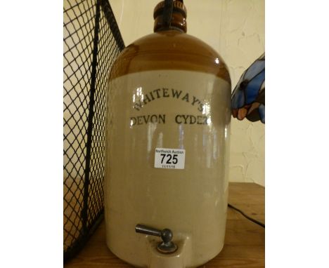 Whiteways Devon cyder vintage stoneware flagon 