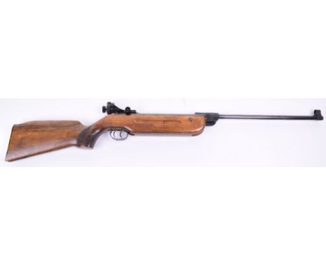 Walther LG Model 53 .177” Barrel Cocking Air Rifle No. 058120, with rare double trigger mechanism, complete with front rear d