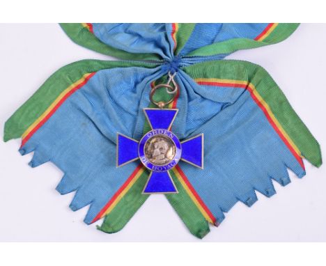 Columbian Order of Boyaca Grand Cross Badge, in gilt and enamels with large sash type ribbon. Very good overall condition. 