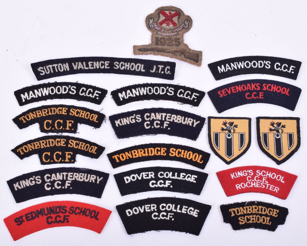 Selection of Kent Schools Insignia, consisting of fine bullion ...