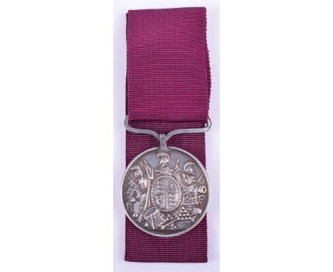 Victorian Army Long Service Good Conduct Medal, early type with large letter reverse, awarded to “CR SERJT D ANDERSON 72ND FO