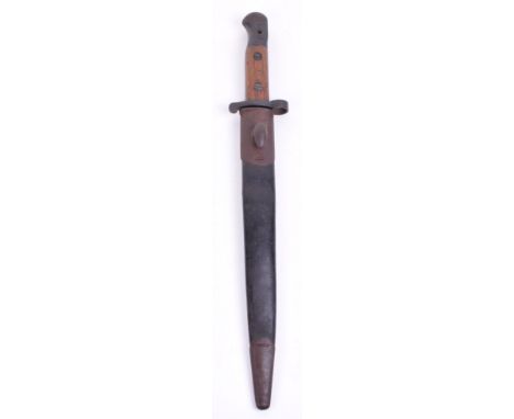 Royal Engineers Regimentally Marked British 1903 Pattern Bayonet, interesting example with the top pommel stamped “90 RE 190”