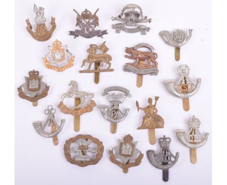 Seventeen British Army Beret Badges, consisting of fine quality officers silver gilt East Surrey regiment made by Gaunt and w