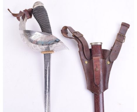 1912 Pattern British Cavalry Sword by Wilkinson Attributed to Captain Edgar Ralph Coles 3rd (Prince of Wales Own) Dragoon Gua