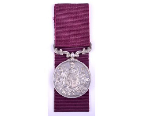 Victorian Army Long Service Good Conduct Medal, being a third type with small letter reverse. Awarded to “2998 SERJT PETER CR