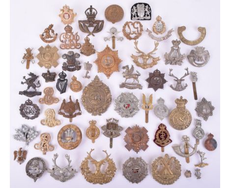 Various Badges and Insignia, including cap badges, glengarry badges, collar badges etc. Including brass Victorian 1st Volunte