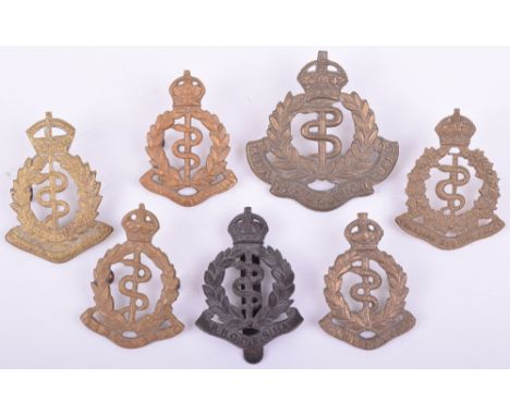 Selection of Colonial Medical Corps Cap Badges, consisting of large brass Royal New Zealand Army Medical Corps with two lug f