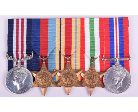 WW2 Italian Campaign Military Medal (M.M) Group of Five Awarded to Havilder Pokar Ram 6th Rajputan Rifles, group consists of 