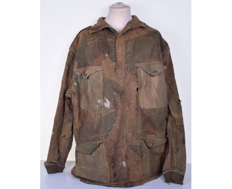 1942 Dated Airborne Forces Denison Smock well worn example of the early pattern jump smock worn by the British Airborne Force