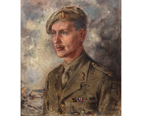 Maud Katherine Alicia Cecil (1904-1981)
Portrait of Lt. Col. Richard Greville Acton Steel (the artist's husband), signed and 