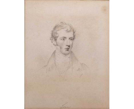 19th century English school
'Gower', portrait of a young man, lithograph, 25 x 20cm; and a further lithograph 'Anne Frances, 