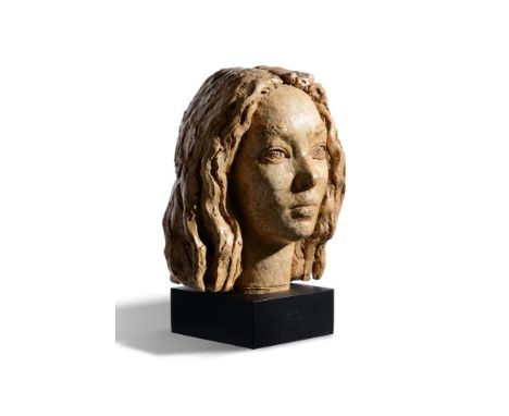 λ† Frank Dobson (British 1886-1963)Elsie Queen Myers (Child's Head)PlasterHeight (including base): 29cm (11¼ in.)Conceived in
