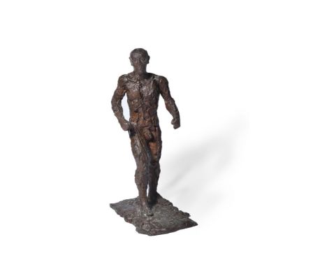 λ Dame Elisabeth Frink (British 1930-1993)Small Male FigureBronzeSigned (on the base)29.5 x 29.5cm (11½ x 11½ in.)Conceived i