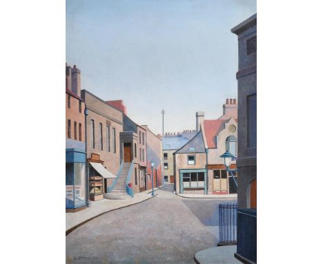 λ Harold Steggles (British 1911-1971)AlnwickOil on boardSigned (lower left); further signed and titled (verso)41 x 31cm (16 x
