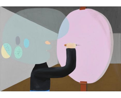 λ Peter McDonald (British/Japanese b. 1973)New Fontana Acrylic on canvas Signed, titled and dated 2008 (verso)81.5 x 114cm (3