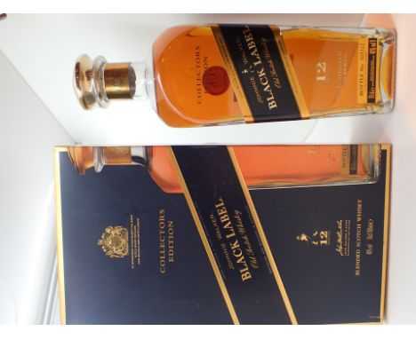 Johnnie Walker Black Label 12 years old Collectors Edition scotch whisky boxed 
