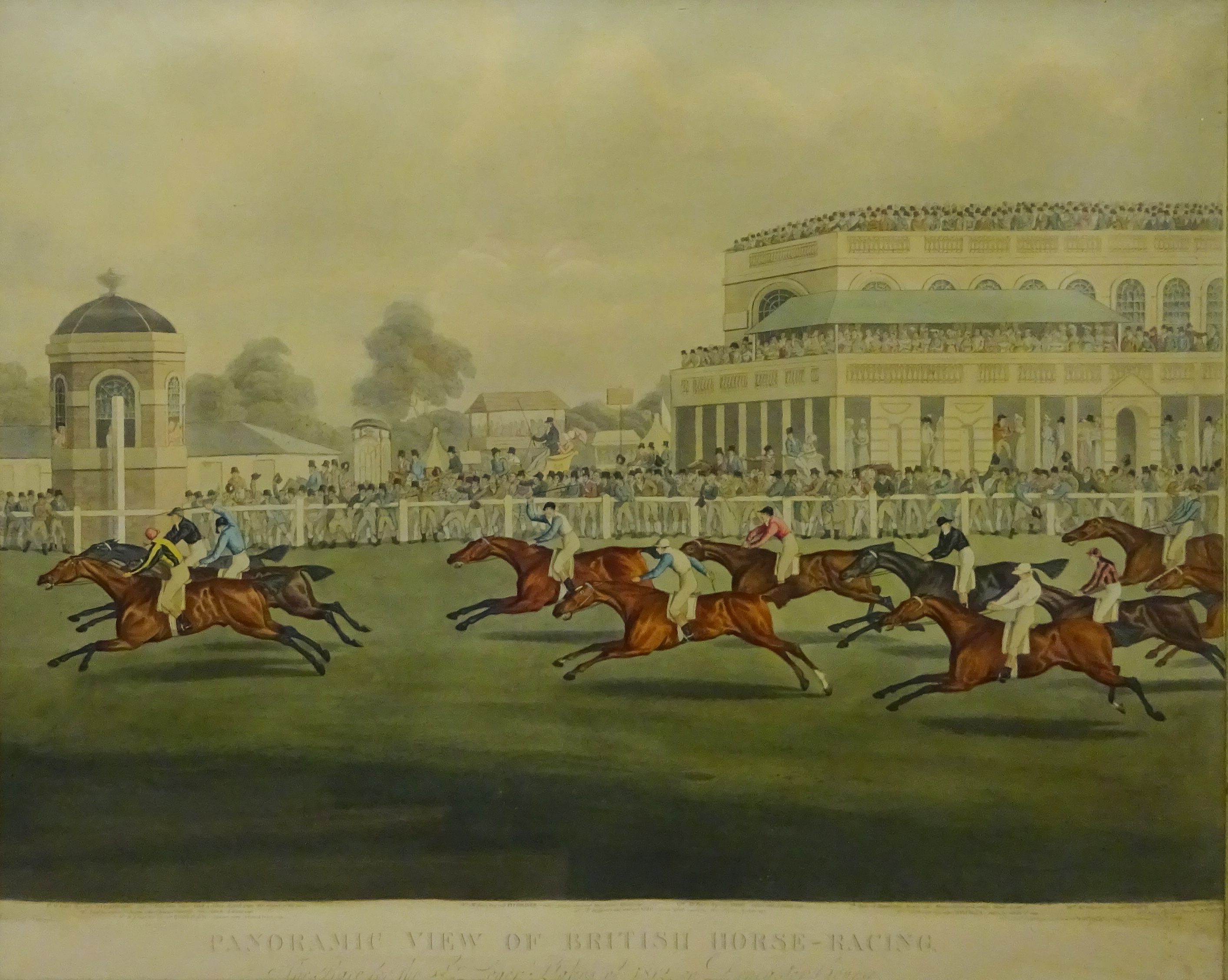 'Panoramic View of British Horse Racing. The Race for the St. Leger