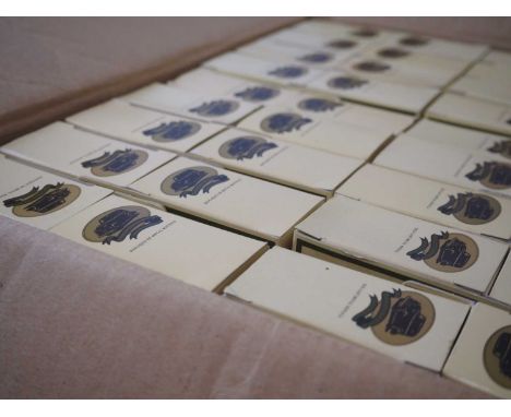 A group of 4 LLEDO Days Gone trade boxes (circa 36 per full box, approx 130+ in lot), each containing Austin Taxis in WWII fi