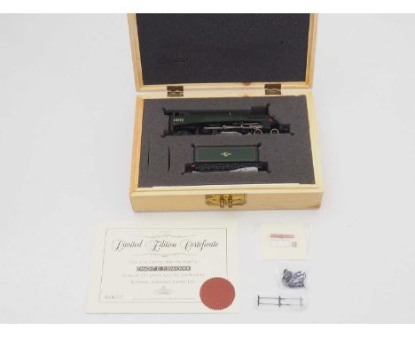 A BACHMANN OO gauge class A4 steam locomotive in BR green 'Dwight D. Eisenhower', limited edition of 500, complete with plate