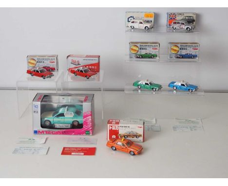 A group of mixed scale Japanese diecast by TOMICA (TOMY) and MTECH, to include a TOMICA limited edition Nissan Cedric 280E Ho