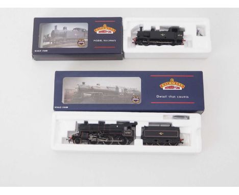 A pair of BACHMANN OO gauge  steam locomotives comprising a 32-225 Class 3F Jinty and a 32-177 Crab, both in BR black livery 