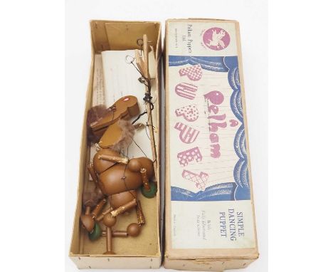 An original PELHAM PUPPET LA Camel in early purple label box - F/G in F/G box