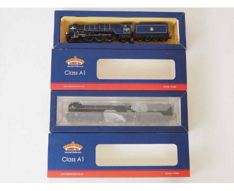 A pair of  BACHMANN  OO gauge Class A1 steam locomotives, comprising a 32-559 'Great Eastern' in BR green livery and a 32-550