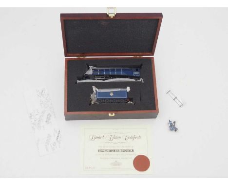 A BACHMANN OO gauge class A4 steam locomotive in BR blue 'Dwight D. Eisenhower', limited edition of 500, complete with plates