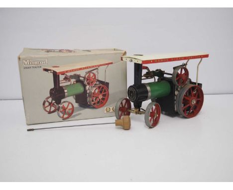 A MAMOD TE1A live steam Tractor, circa late 1970s, appears complete in original box - G in F/G box