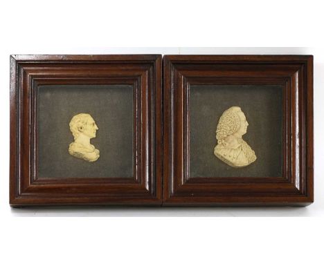 R Adam (1728-1792) after James Tassie,a wax portrait medallion, inscribed 'Robert Adam, Architect. Died 4th March 1792 in his