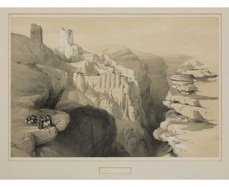 After David Roberts RA (1796-1864)'Convent of St Saba, Engedi'Lithograph by Louis Hague, published by F.G. Moon 1842image 35 