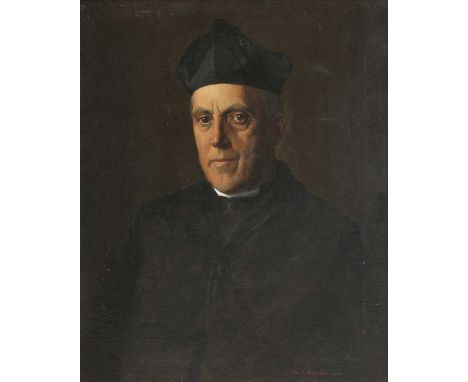 *Philip Hagreen (1890-1988)Portrait of a priestSigned and dated 1919 l.r., oil on canvas67 x 54cmProvenance: Wood Hall, Arkes