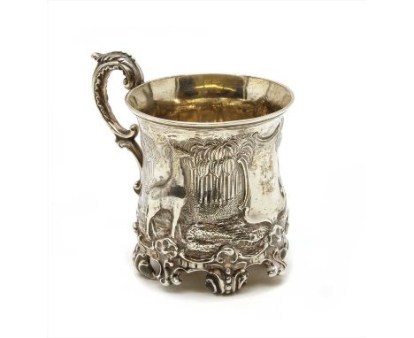 An early Victorian silver christening mug, by Charles Reilly &amp; George Storer, London 1844,retailed by Dismere, Liverpool,
