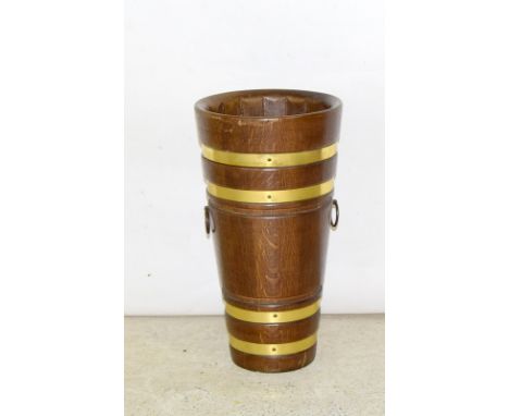 Brass Bound Stick Stand. 50 x 25cm